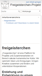 Mobile Screenshot of freigeisterchen.de
